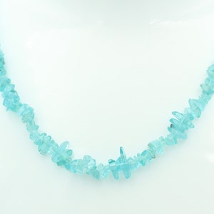 36.0 Carat Neon Apatite Chip Chain 925 Silver Extension Chain Apatite
