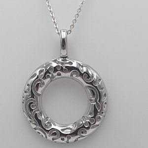 Pendant 925 silver patterned necklace chain pendant stylish
