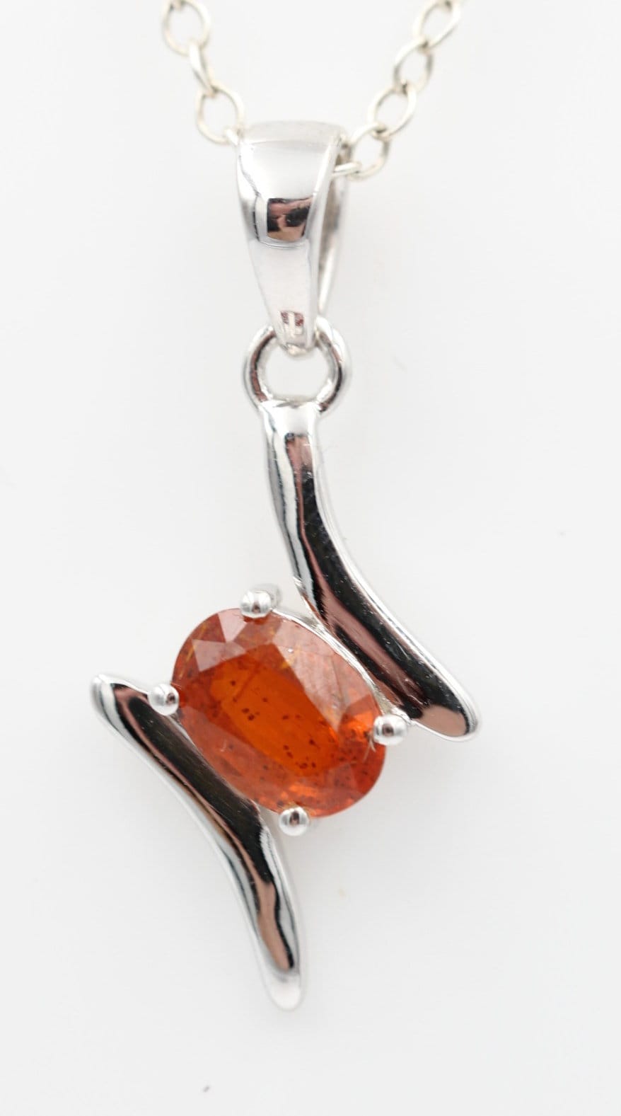ネックレス・ペンダント MINI ETERNAL ORANGE QUARTZ SILVER NECKLACE MINI ETERNAL ORANGE QUARTZ SILVER NECKLACE