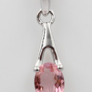 rare 0.72 carat tourmaline pendant 925 silver necklace chain tourmaline jewelry