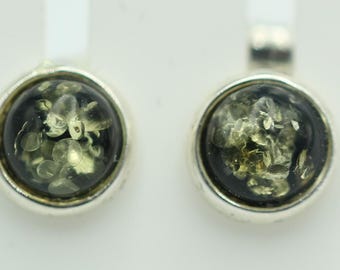 Designer Amber Stud Earrings, 925 Sterling Silver, Amber Jewelry, Top Quality Amber