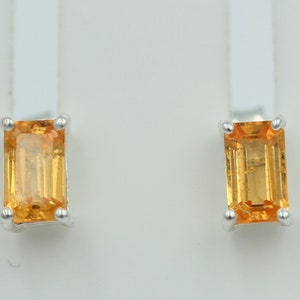 rare 0.38 carat Madeira citrine earrings 925 silver citrine from Madeira Top
