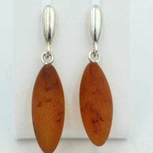 Amber Earrings 925 Silver Amber Earrings from the Baltic States