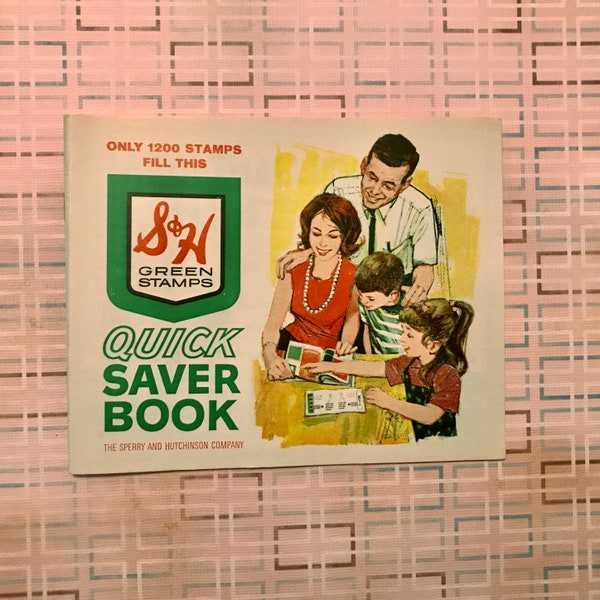 Vintage S&H Green Stamps, Stamp Redemption Book, Unused Books w/ No Stamps, Some w/ Partial Stamps, Trading Stamps, 1970s Ephemera, VTG Prop