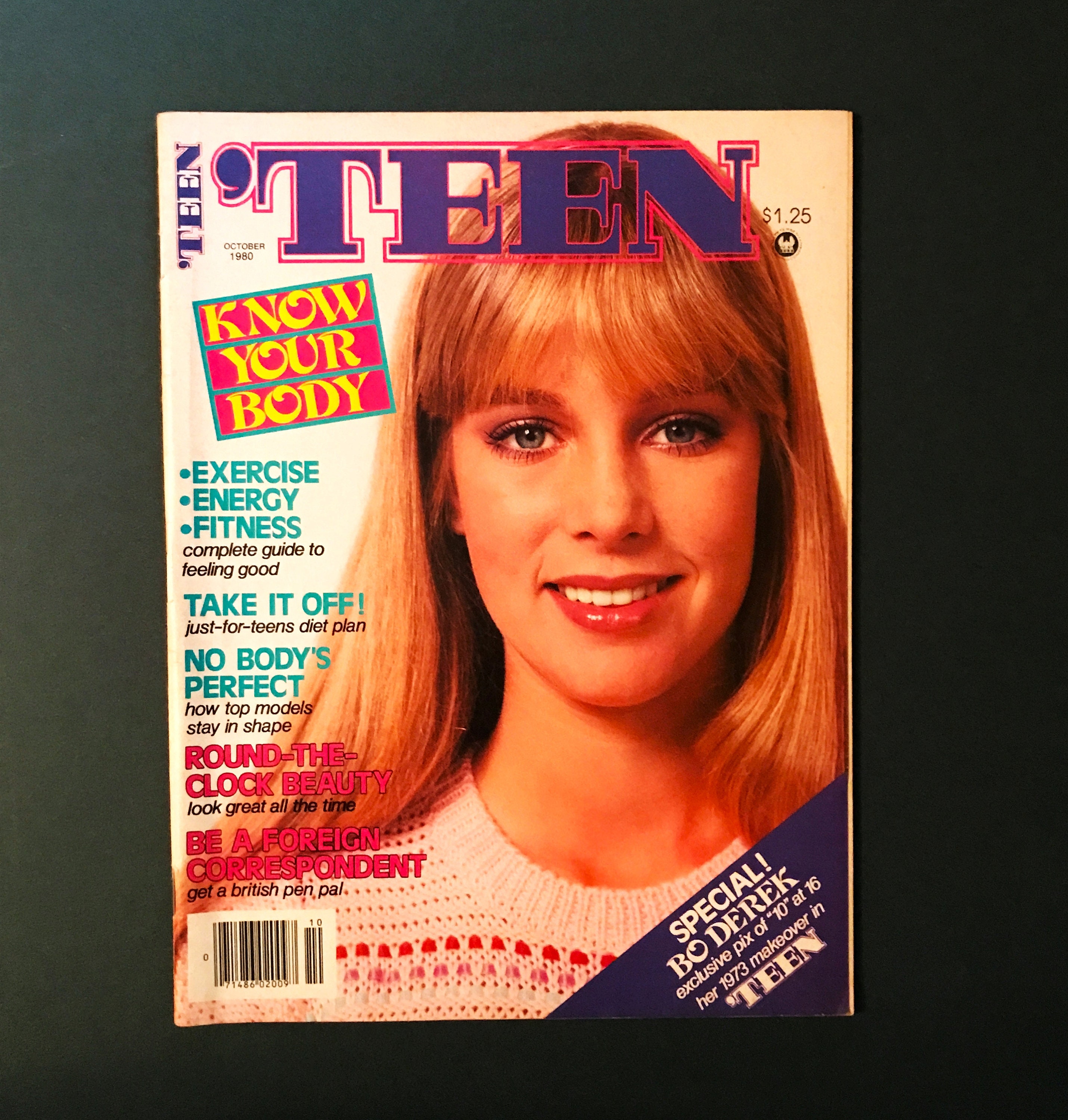 Vintage Teen Magazine, October 1980, Bo Derek, 1973 Makeover
