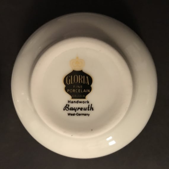 ヴィンテージ グロリアファイン ポーセリン ババリア ハンドワーク 陶器