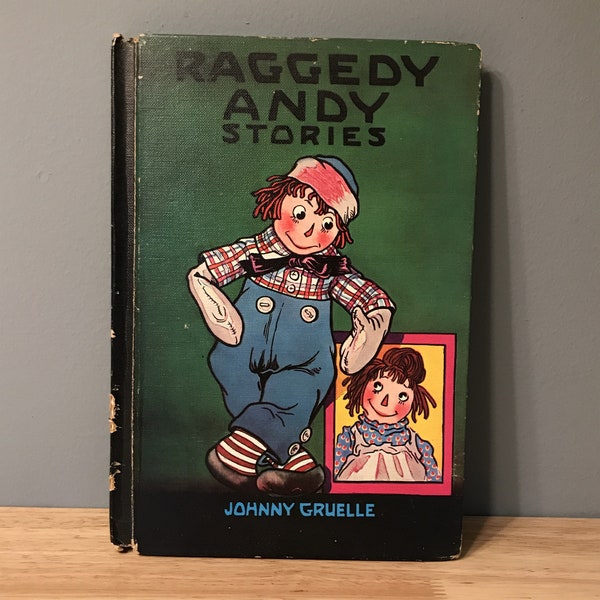 Vintage Raggedy Andy Stories, Johnny Gruelle, 1960 Hardcover, VTG Kids Book, Raggedy Ann Series, Very Cute Illustrations, Uncle Clem, Henny