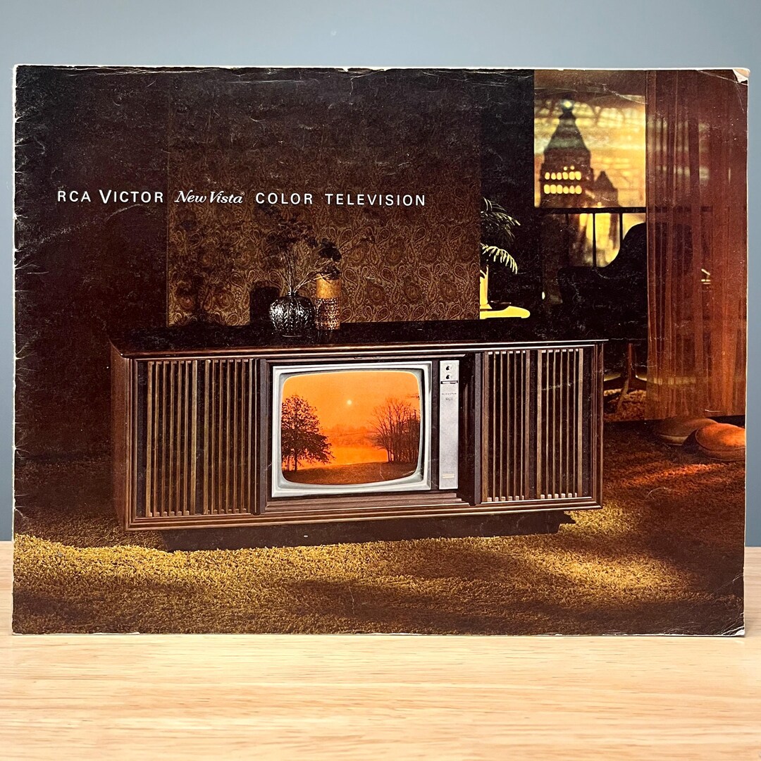 RCA Victor New Vista Color Television Catalog, 1960's Mid Century Mod ...