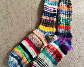 schöne selbstgestrickte Socken Gr. 38/39