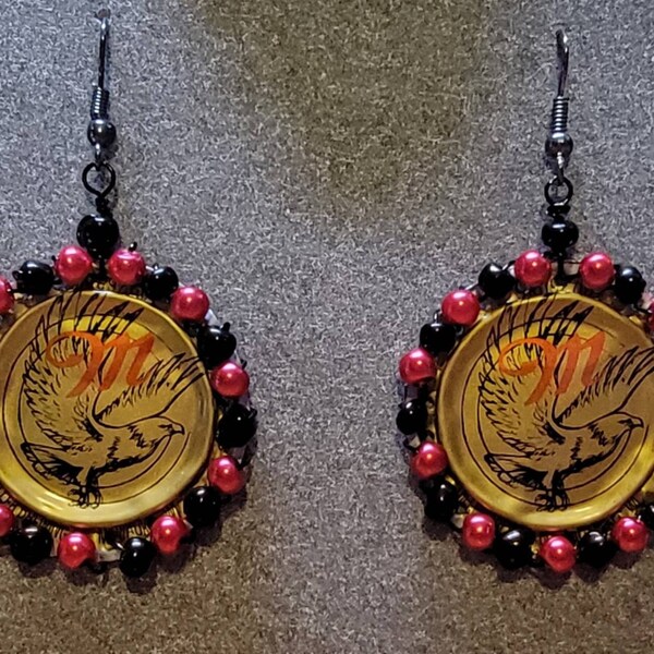 Bottle Cap Earrings Etsy