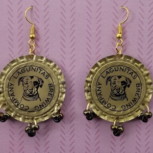 Lagunitas Bottle Cap Earrings
