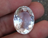 Ultimate Natural Clear Crystal Quartz Gemstone Faceted Stone,Clear Quartz Cut stone, Loose Gemstone For Jewelry, Approx 24x18x12 MM,33 Cts