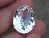Wonderful Natural Clear Crystal Quartz Gemstone Faceted Stone,Clear Quartz Cutstone, Loose Gemstone For Jewelry, Approx 22x17x11 MM,26 Cts