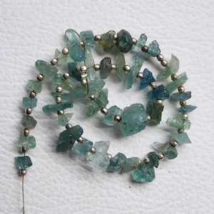 Natural Aquamarine Rough Nuggets: 43 Pieces, 61.0 Carat (4 to 9 MM)