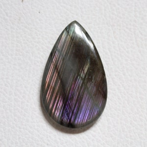 Natural Labradorite Gemstone,Multi Flashy Pear Labradorite Cabochon,Loose Gemstone,Smooth Polish,Jewelry Making, 50x30x6 MM 80.0 Ct