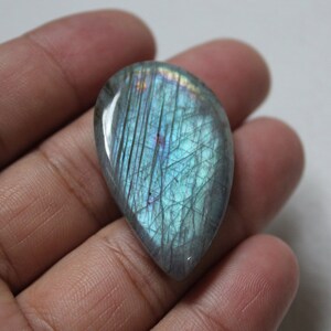 Ultimate Natural Labradorite Gemstone,Multi Flashy Labradorite Cabochon,Loose Gemstone,Smooth Polish,Jewelry Making, 40x24x7 MM 56.0 Ct
