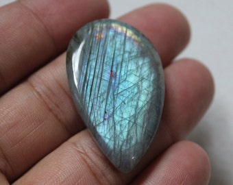 Ultimate Natural Labradorite Gemstone,Multi Flashy Labradorite Cabochon,Loose Gemstone,Smooth Polish,Jewelry Making, 40x24x7 MM 56.0 Ct