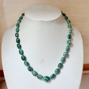 100 % Natural Zambian Emerald Smooth Plain Oval Shape Beads/Emerald Beads/Precious Gemstone Smooth Beads , 8x6 To 14x10 MM 257.0 Crt..