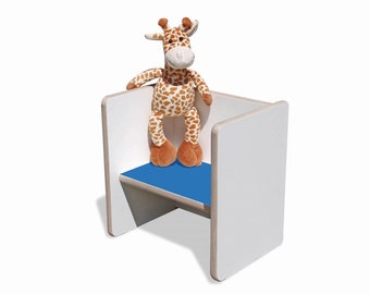 Eli-Kids reversible stool - Mini - white with colorful seat