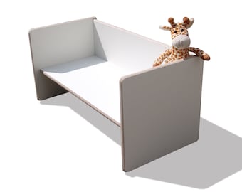 Eli-Kids Reversible Wooden Table – 4-in-1 Play Table & Montessori Bench for Children from 1.5 Years Old, Stable, Sustainable, Space-Saving, Modern Design!