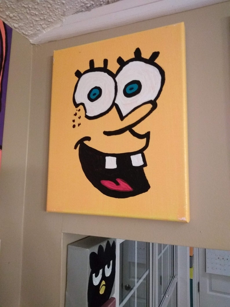 Nickelodeon Spongebob Squarepants 8x10 Acrylic Painting on | Etsy