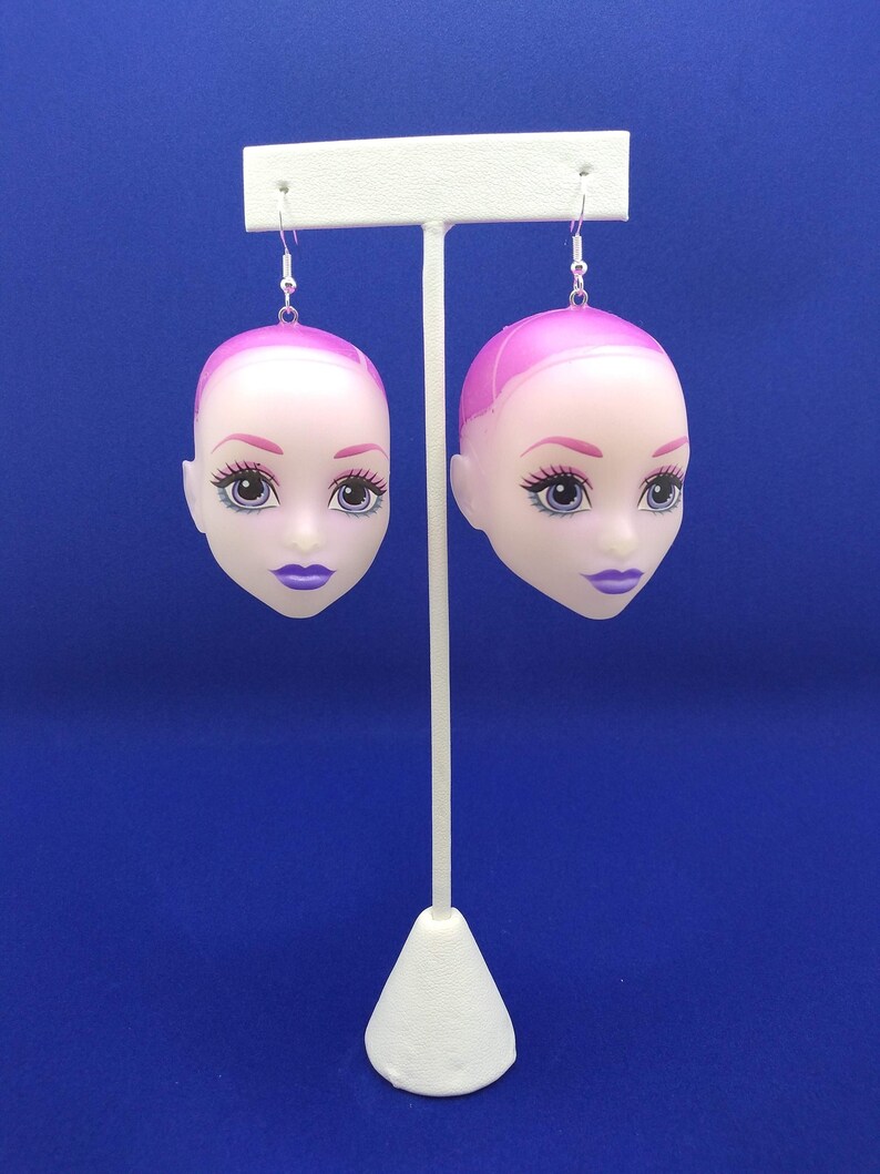 Spectra Vondergeist Doll Head Dangling Earrings Etsy