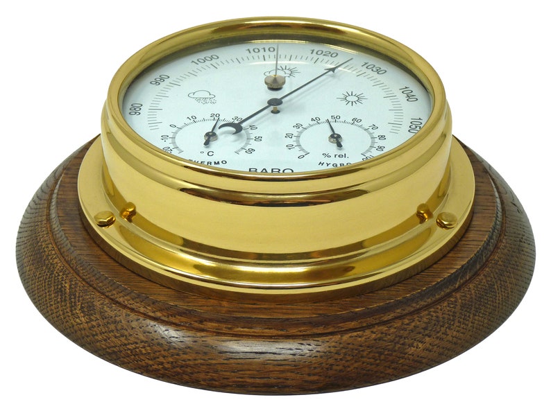 Brass Barometer With Built in Hygrometer and Thermometer on an Etsy