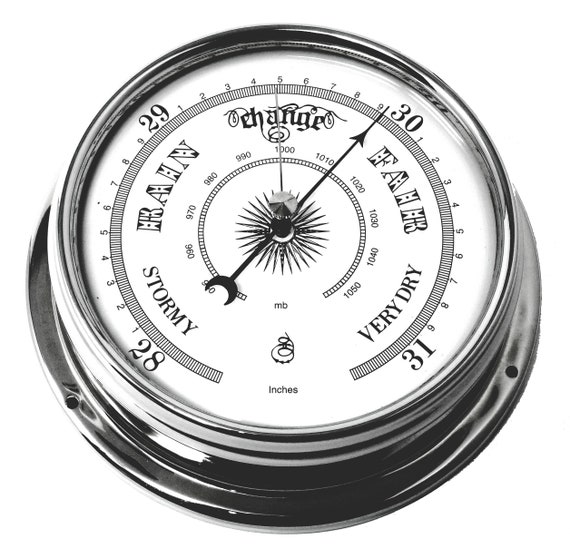 Gift Handmade in England Weather Instrument Tabic Traditional Brass Barometer Yacht Ship Sailing Clock 1//2kg Heavy Lacquered Brass