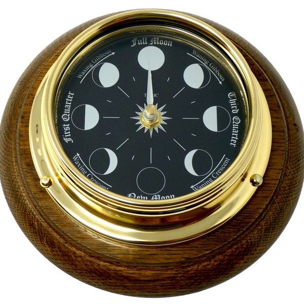 Tide Clock With Moon Phases Etsy