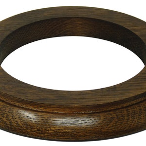 Handmade Single English Dark Oak Mount.