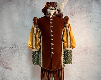 Costume Médiéval Pour Homme Style Victorien - Tenue Historique Élégante Pour Fêtes Et Cosplay