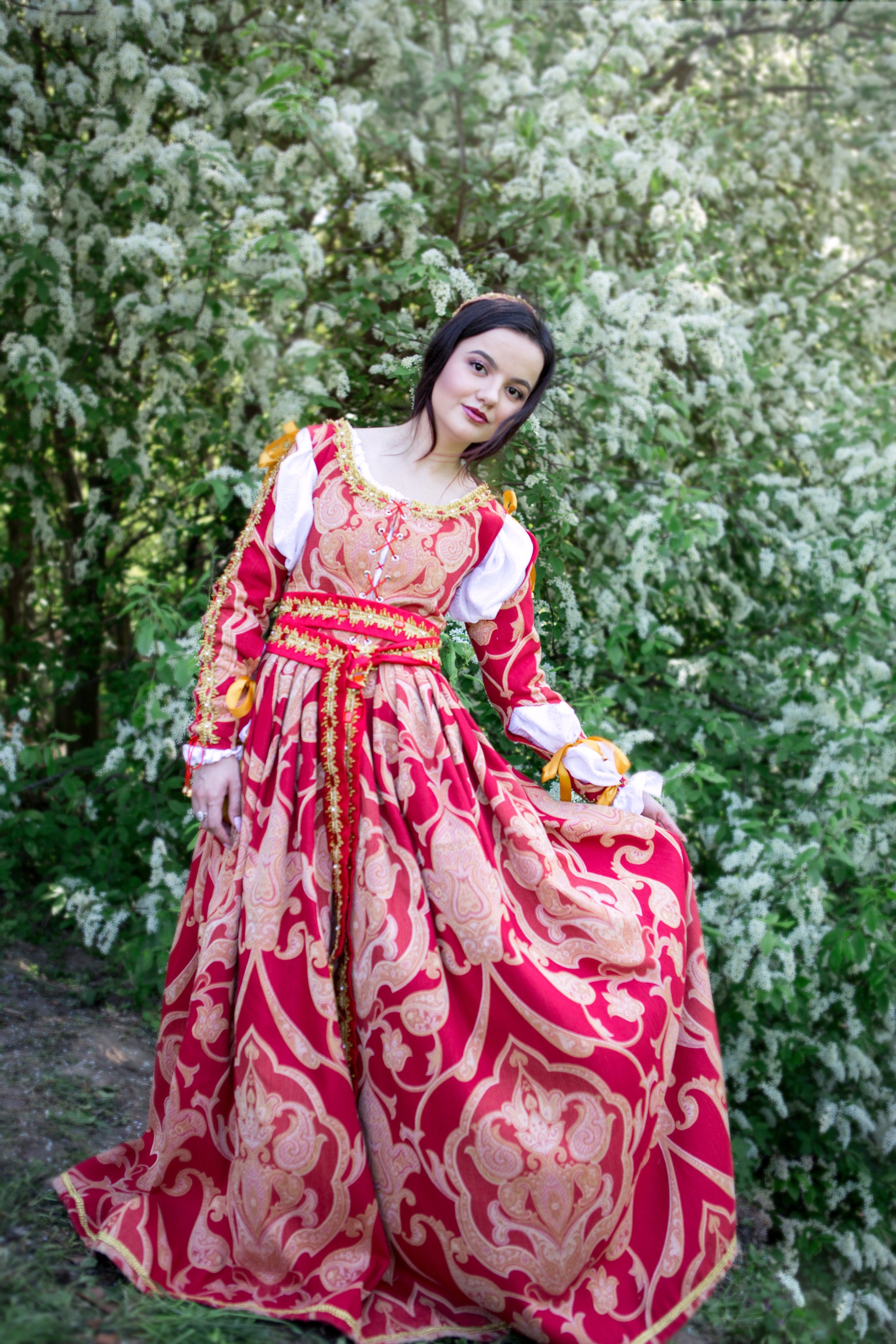 Renaissance Dress, Juliet Italian Dress of the 15th Century - Etsy Israel Renaissance Dress, Juliet Italian Dress of the 15th Century - Etsy Israel