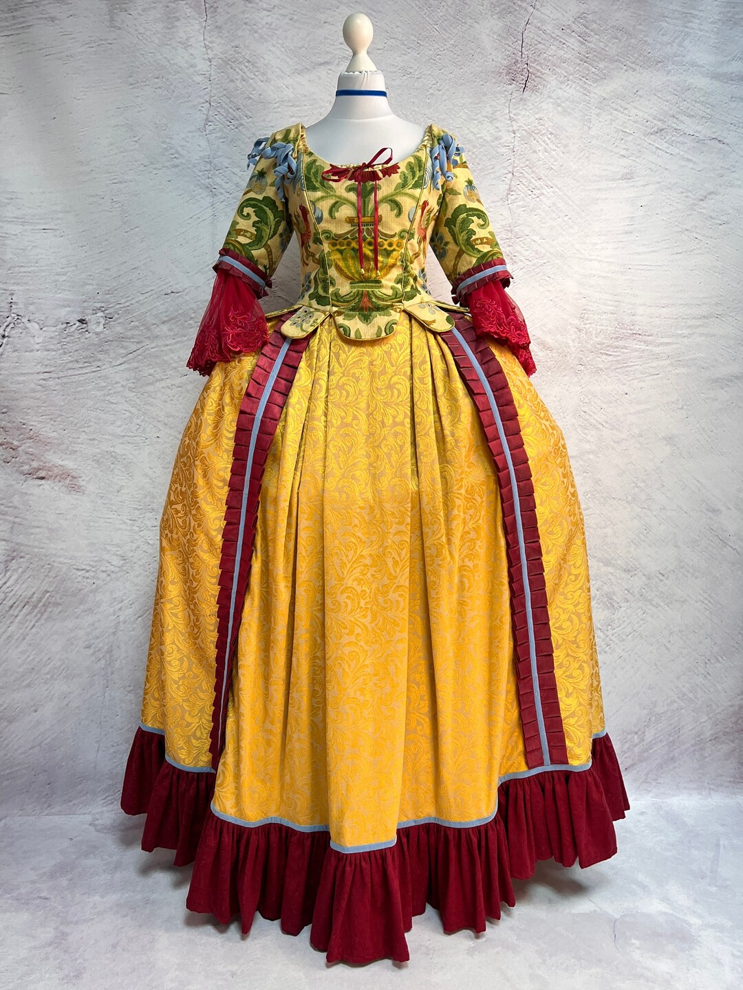 うさ耳　ロココドレス　手刺繍　イースター　マリー・アントワネット　ハンドメイド il_1080xN.5140357336_h5u6.jpg