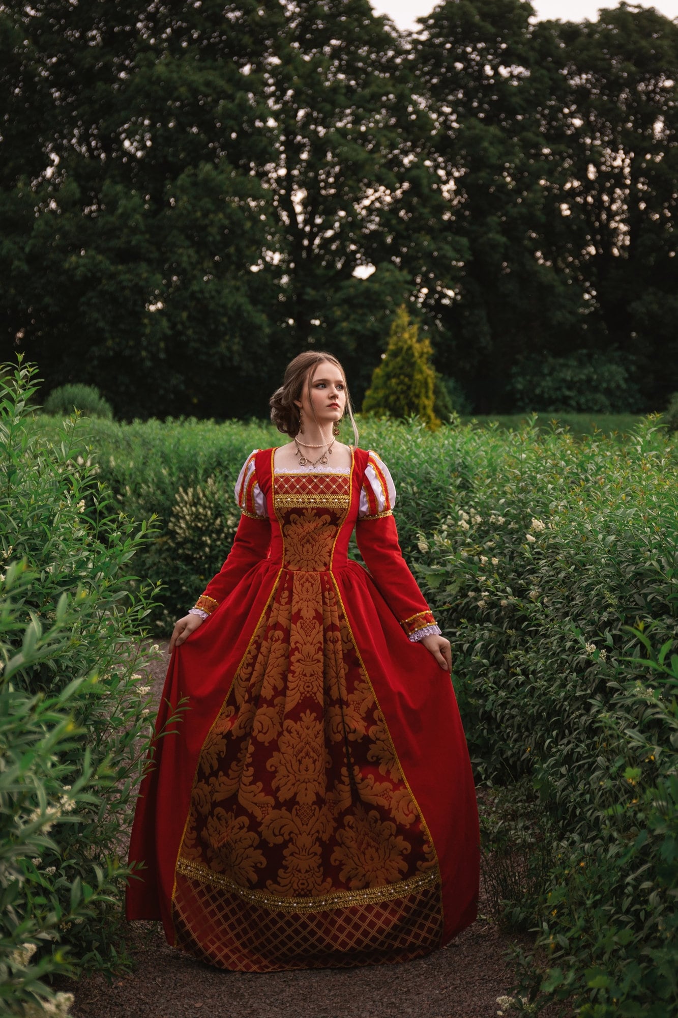 Red Italian Renaissance Dress 16th Century - Etsy Norway Red Italian Renaissance Dress 16th Century - Etsy Norway