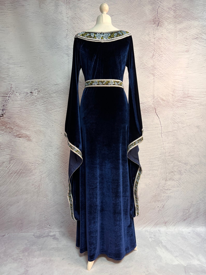 Velvet Elf Robe Velvet Elf Dress - Medieval Style Gown, Made to Order - Etsy