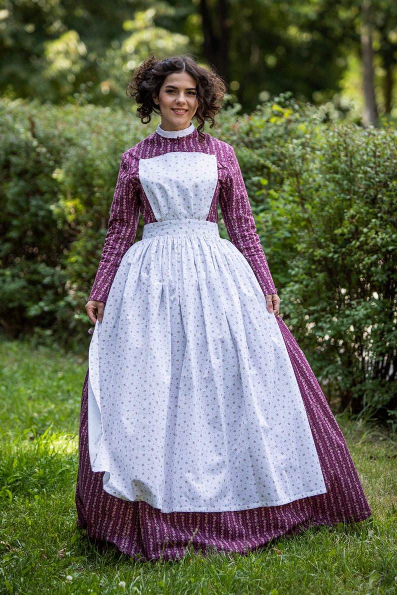 Civil War Dress Only Size S Camp Dress Pioneer 1860 Etsy