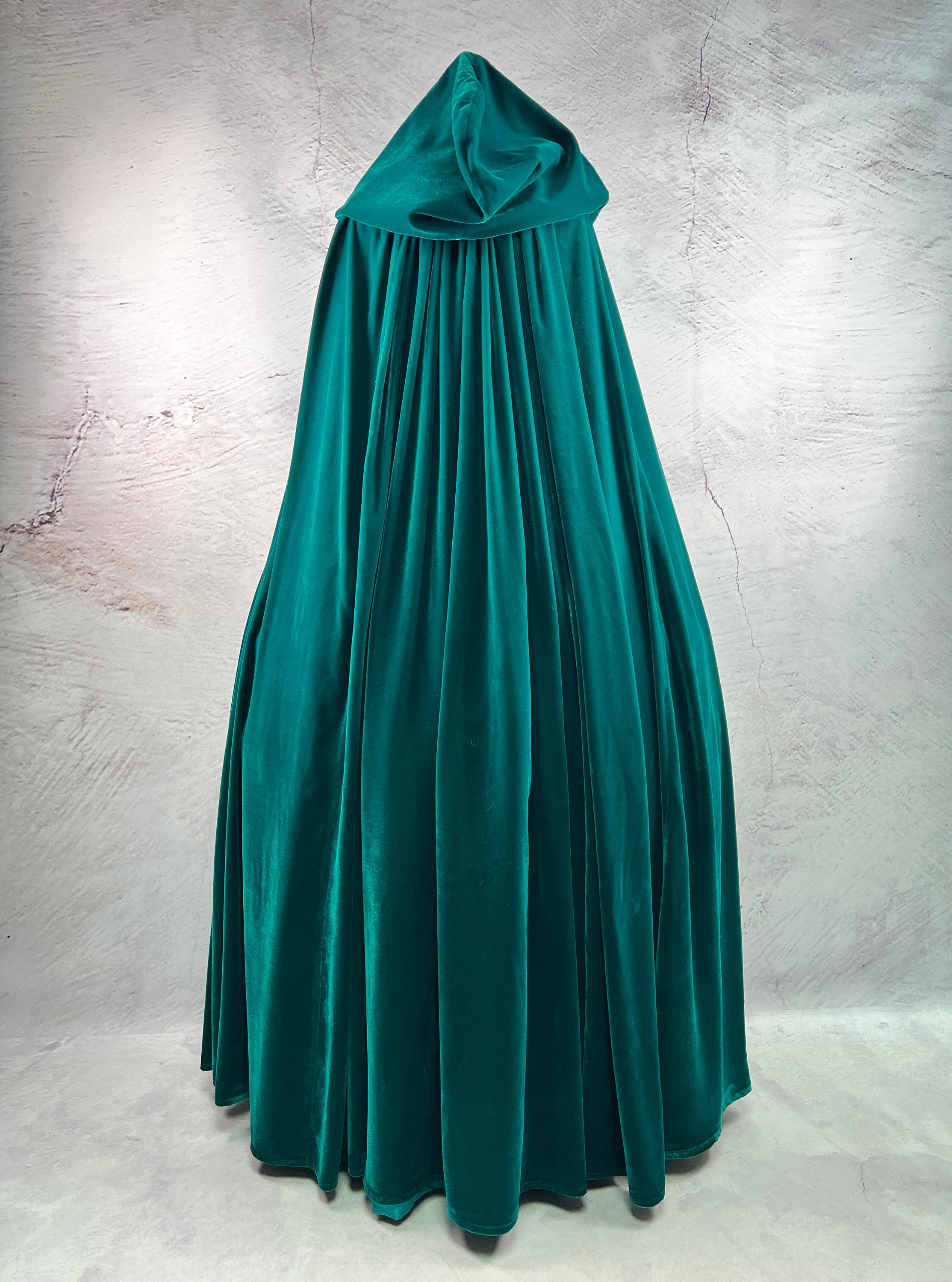Aquamarine Velvet Cape - Turquoise Hooded Cloak - Etsy
