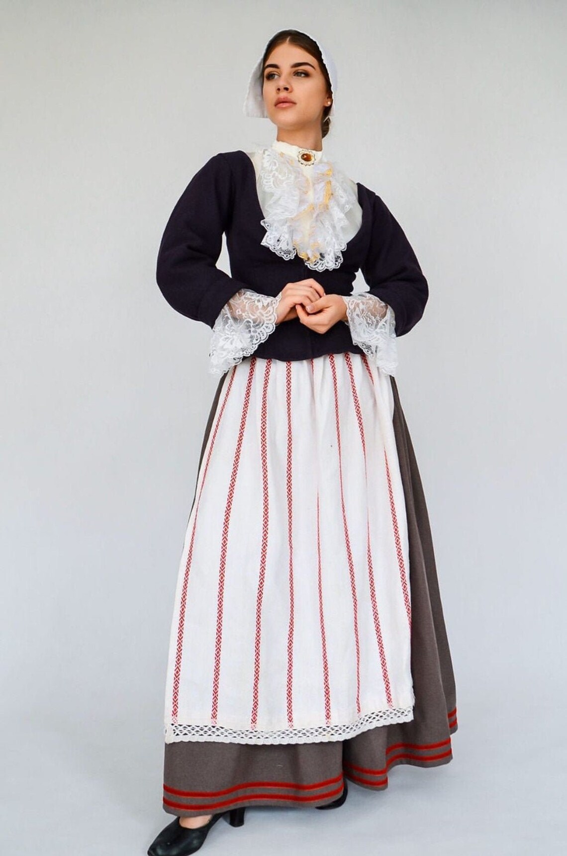 Peasant Renaissance Romantic Reenactment Medieval Dress Etsy