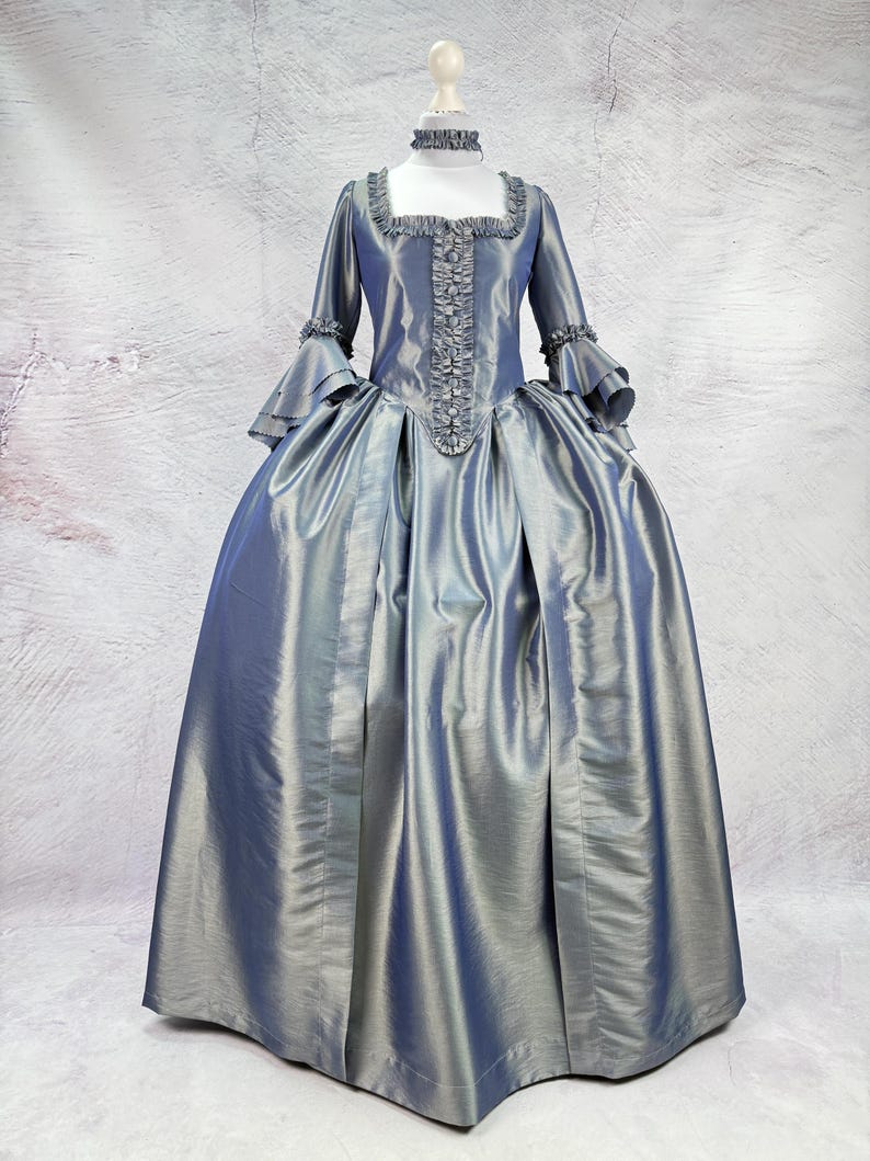 Rococo Silk Taffeta Dress - Versailles Dress 18th Century - Etsy