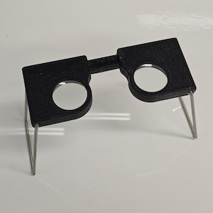 Vintage Abrams Instrument Corp Folding Pocket Stereoscope Black Scientific Tool