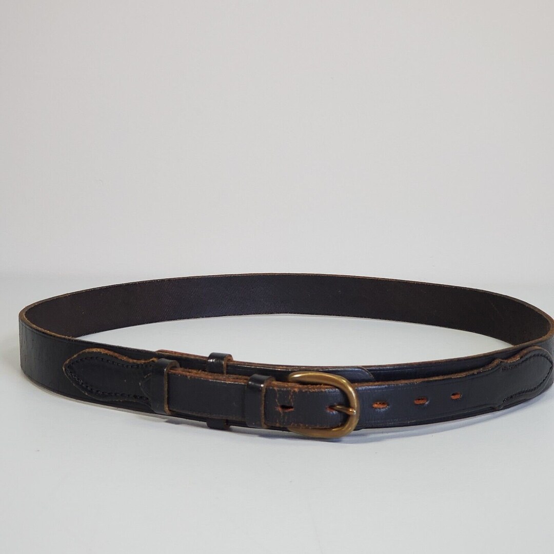 Vintage RM Williams Belt Mens 38 Black Solid Hide Western - Etsy