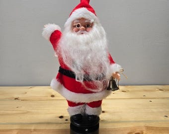 Vintage Santa Claus Wind Up Musical Doll Christmas Holiday Decoration