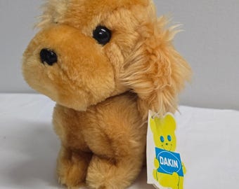Vintage Dakin Cory Cocker Spaniel Plush 1978 Tan Floppy Ears Retro Stuffed Toy