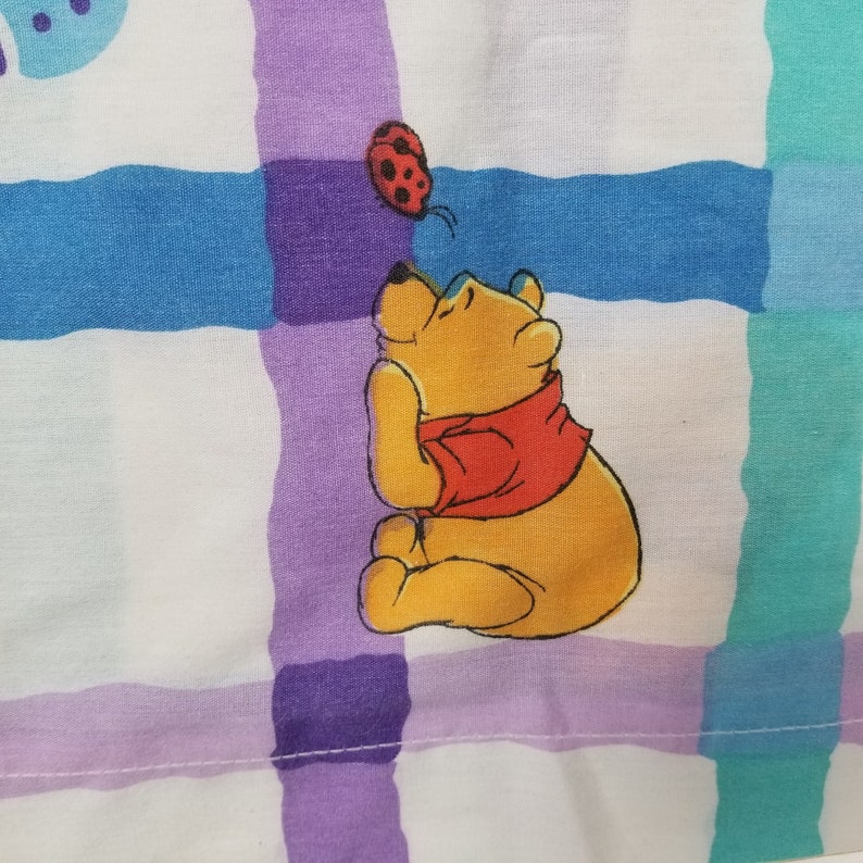 Disney Winnie The Pooh Flat Sheet Tigger Ladybugs Fabric Crafts Cutter
