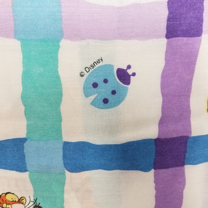 Disney Winnie The Pooh Flat Sheet Tigger Ladybugs Fabric Crafts Cutter