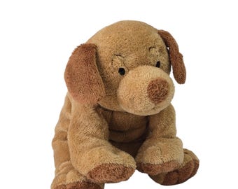 Vintage Ty Pluffies Puppers Dog Plush 8in Tan Brown Soft Toy 2003 Nursery