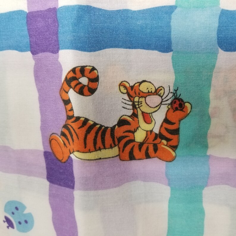 Disney Winnie The Pooh Flat Sheet Tigger Ladybugs Fabric Crafts Cutter