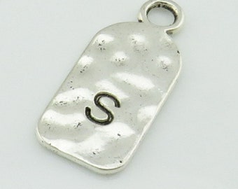 Letter Pendant "s" 12mmx 27 mm Antique Silver