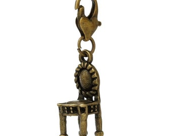 Charm Anhänger bronze Stuhl 38x9mm