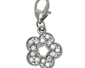 Pendant for charm bracelet Flower 33 x 16 mm